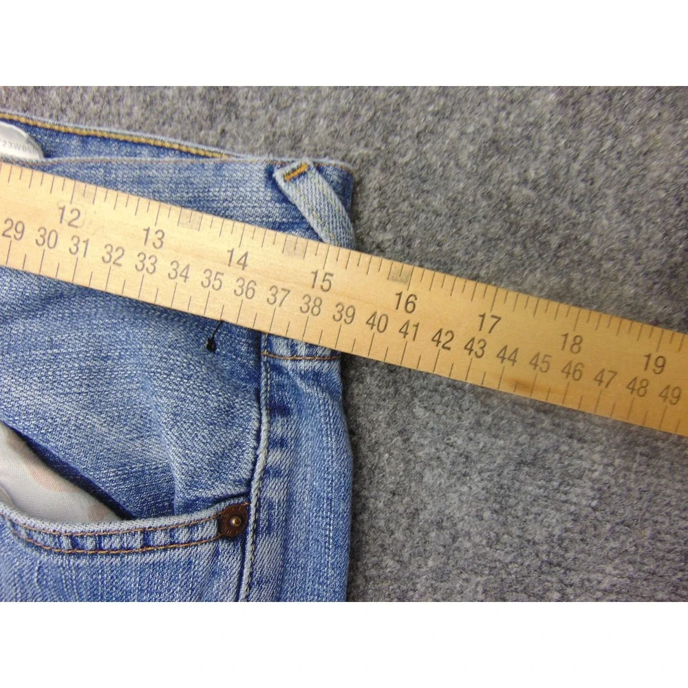 Lucky Brand Dungarees Jeans Mens 31x32 Blue USA Made Heritage FLAW